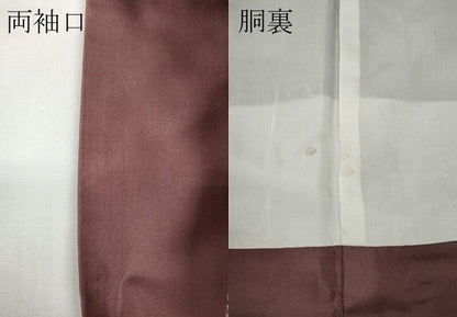 平和屋着物●本場大島紬　9マルキ　蔦の葉更紗花文　米澤絹織物謹製　証紙・鑑定書付き　正絹　逸品　CABD7406ut