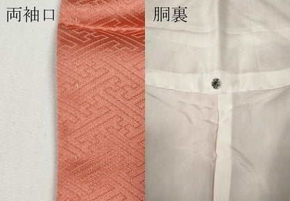 平和屋着物●訪問着　作家物　雪輪枝花文　暈し染め　金彩　正絹　逸品　CABD7411ut