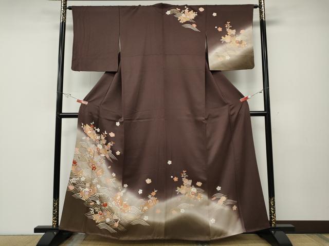 平和屋着物●訪問着　花筏　暈し染め　金彩　正絹　逸品　CABD7415ut