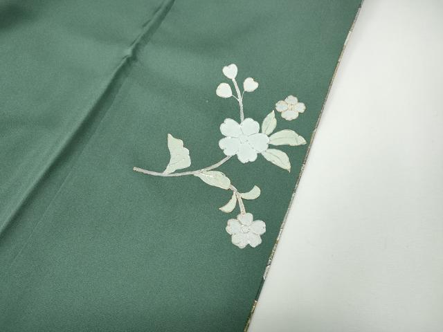 平和屋着物●訪問着　正倉院花唐草文　暈し染め　金銀彩　正絹　逸品　CABD7417ut