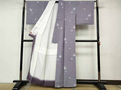 平和屋着物●上質な小紋　辻が花　蛍暈し　正絹　逸品　未使用　CABD7420ut