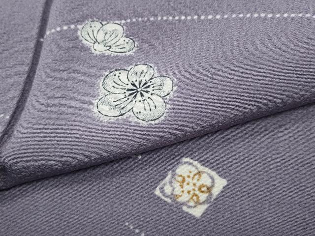 平和屋着物●上質な小紋　辻が花　蛍暈し　正絹　逸品　未使用　CABD7420ut