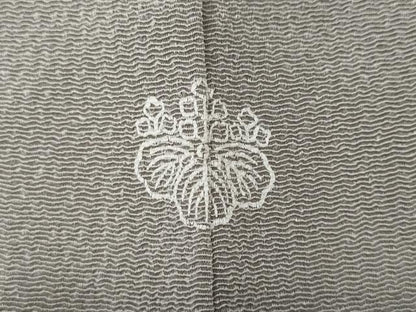 平和屋着物●訪問着　雲取り文　暈し染め　金彩　鬼しぼ縮緬　正絹　逸品　CABD7421ut