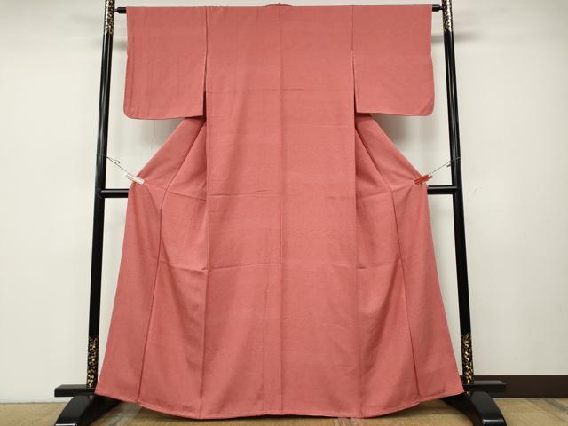 平和屋着物●江戸小紋　横段寄せ小紋柄　正絹　逸品　未使用　CABD7423ut