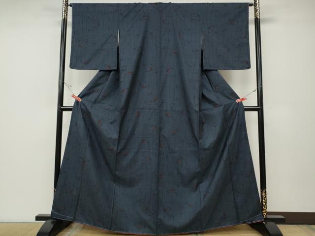 平和屋着物●本場大島紬　7マルキ　枝花文　正絹　逸品　CABD7424ut