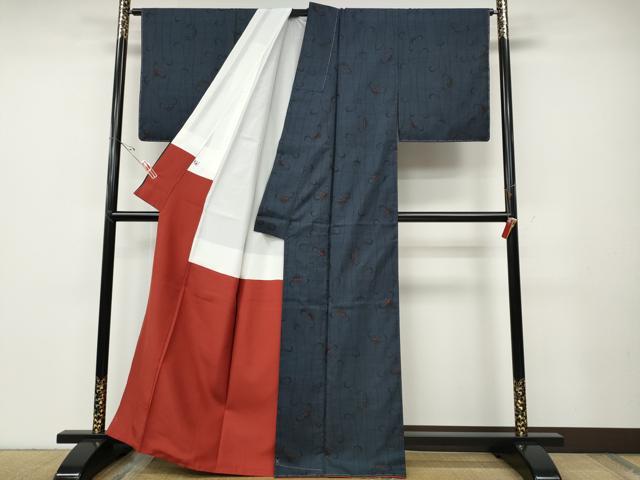 平和屋着物●本場大島紬　7マルキ　枝花文　正絹　逸品　CABD7424ut