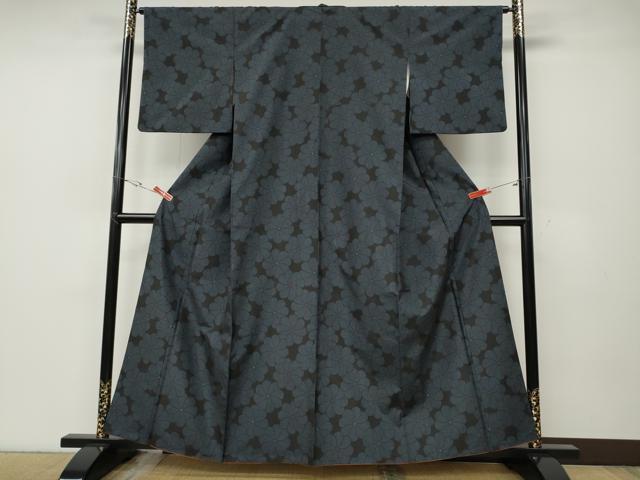 平和屋着物●本場大島紬　9マルキ　捻梅　正絹　逸品　CABD7428ut