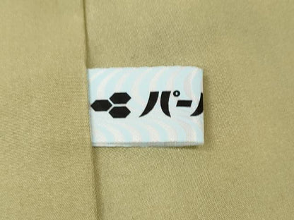 平和屋着物●上質なお召　雲取り風景人物文　正絹　逸品　CABD7431ut