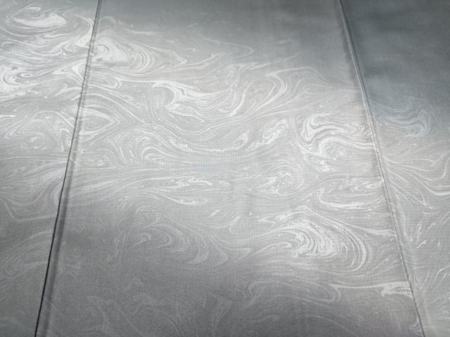 平和屋着物●訪問着　本場染大島紬　墨流し文様　ロング丈　正絹　逸品　CABD7437ut