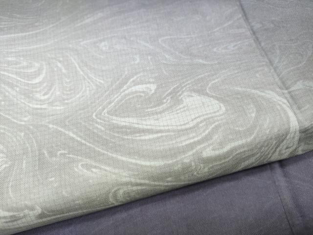 平和屋着物●訪問着　本場染大島紬　墨流し文様　ロング丈　正絹　逸品　CABD7437ut