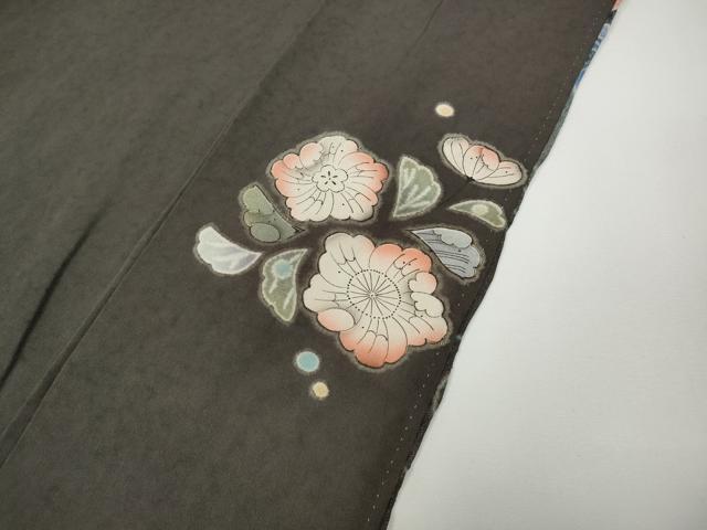 平和屋着物●訪問着　作家物　辻が花　絞り　銀通し地　正絹　逸品　CABD7438ut