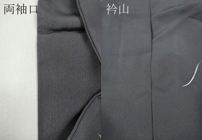 平和屋着物●訪問着　駒刺繍　草花丸文　金彩　正絹　逸品　CABD7439ut
