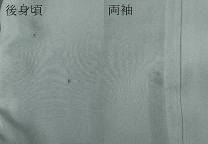 平和屋着物●男性　色無地　薄雲鼠色　正絹　逸品　CABD7445ut