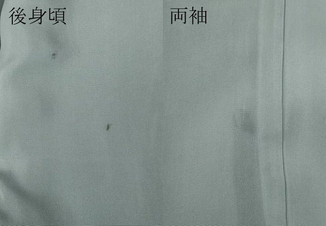 平和屋着物●男性　色無地　薄雲鼠色　正絹　逸品　CABD7445ut