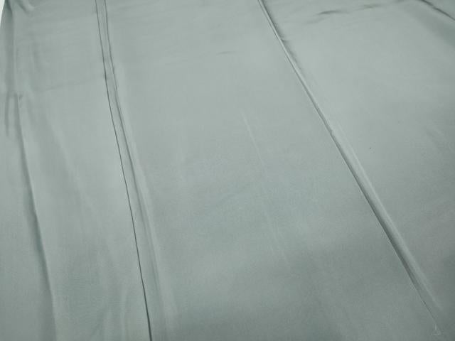 平和屋着物●男性　色無地　薄雲鼠色　正絹　逸品　CABD7445ut