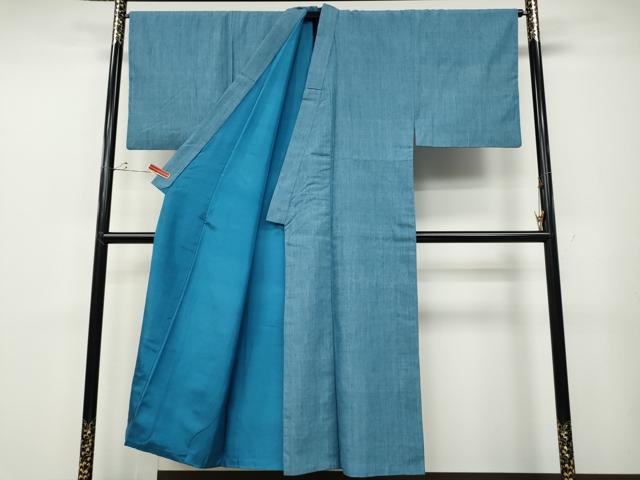 平和屋着物●男性　紬　アンサンブル　霞文　正絹　逸品　CABD7448ut