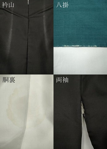 平和屋着物●本場大島紬　9マルキ　地空き　吉祥花文　正絹　逸品　CABD7465ut