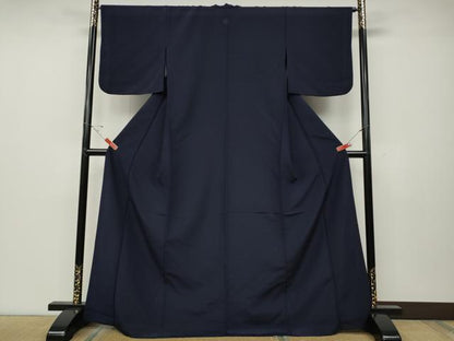 平和屋着物●こむさでもーど・COMME CA DU MODE　色無地　濃鼠色　洗える着物　CABD7469ut