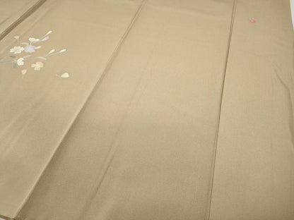 平和屋着物●本加賀友禅作家　南 克治　訪問着　枝花文　暈し染め　正絹　逸品　CABD7475ut