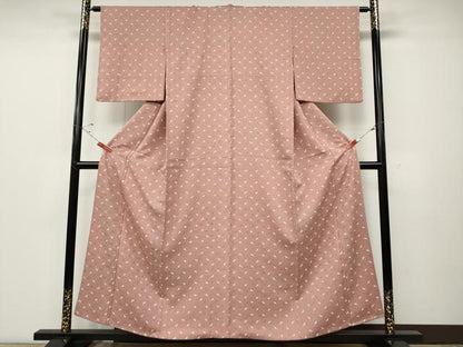 平和屋着物●上質な小紋　蔦の葉立涌文　金彩　正絹　逸品　CABD7478ut
