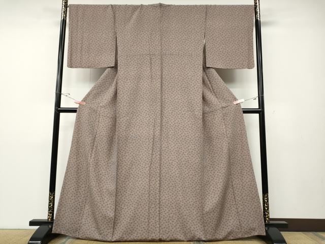 平和屋着物●江戸小紋　銀杏　いちょう　正絹　逸品　CABD7484ut