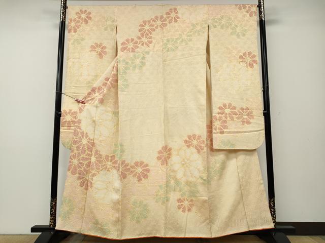 平和屋着物●豪華振袖　総絞り　舞花文　正絹　逸品　CABD7489ut