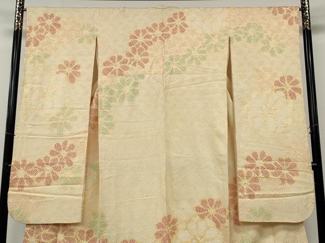 平和屋着物●豪華振袖　総絞り　舞花文　正絹　逸品　CABD7489ut