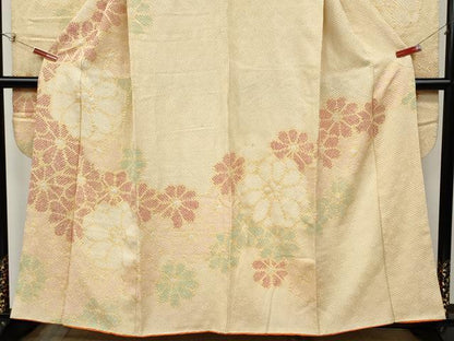 平和屋着物●豪華振袖　総絞り　舞花文　正絹　逸品　CABD7489ut
