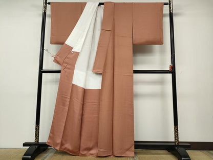 平和屋着物●上質な小紋　作家物　唐草文　正絹　逸品　CABD7494ut