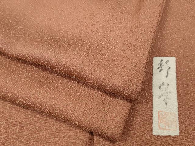 平和屋着物●上質な小紋　作家物　唐草文　正絹　逸品　CABD7494ut