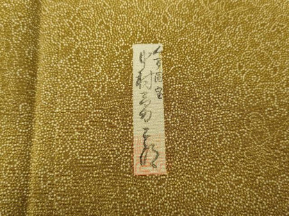平和屋着物●重要無形文化財　人間国宝　中村勇二郎　江戸小紋　国宝平等院雲中供養菩薩像五十二　正絹　逸品　CABD7497ut