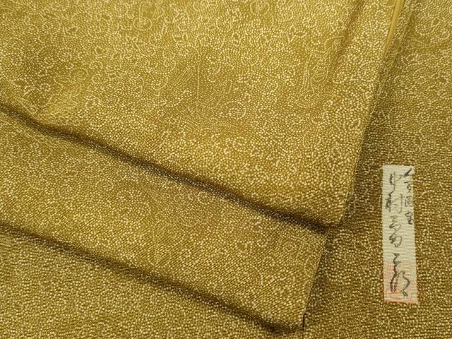 平和屋着物●重要無形文化財　人間国宝　中村勇二郎　江戸小紋　国宝平等院雲中供養菩薩像五十二　正絹　逸品　CABD7497ut