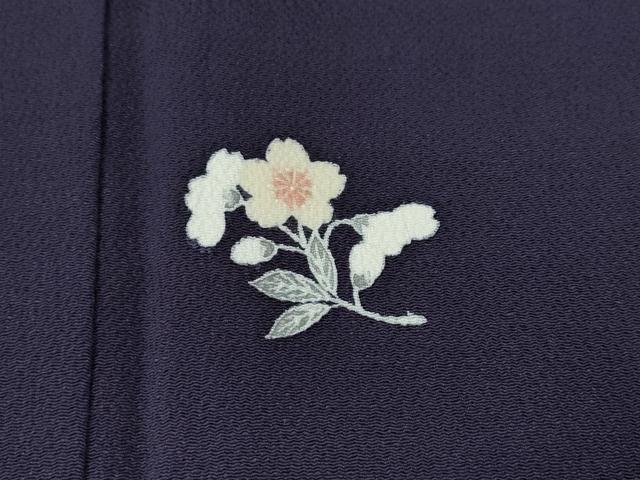 平和屋着物●洛楽人工房　訪問着　舞桜文　鬼しぼ縮緬　正絹　逸品　CABD7499ut