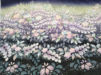 平和屋着物●豪華振袖　作家物　辻が花　絞り　暈し染め　金通し地　正絹　逸品　CABD7502ut