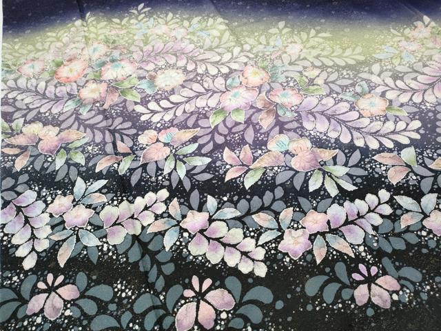 平和屋着物●豪華振袖　作家物　辻が花　絞り　暈し染め　金通し地　正絹　逸品　CABD7502ut