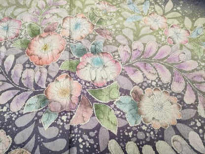 平和屋着物●豪華振袖　作家物　辻が花　絞り　暈し染め　金通し地　正絹　逸品　CABD7502ut