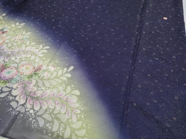 平和屋着物●豪華振袖　作家物　辻が花　絞り　暈し染め　金通し地　正絹　逸品　CABD7502ut