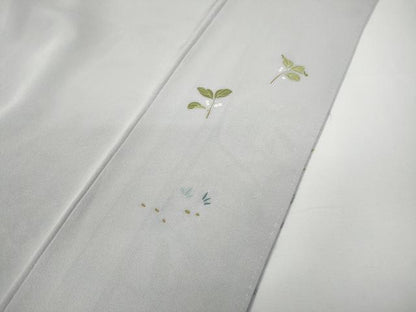平和屋着物●色留訪問着　友禅　作家物　枝花文　正絹　逸品　CABD7504ut