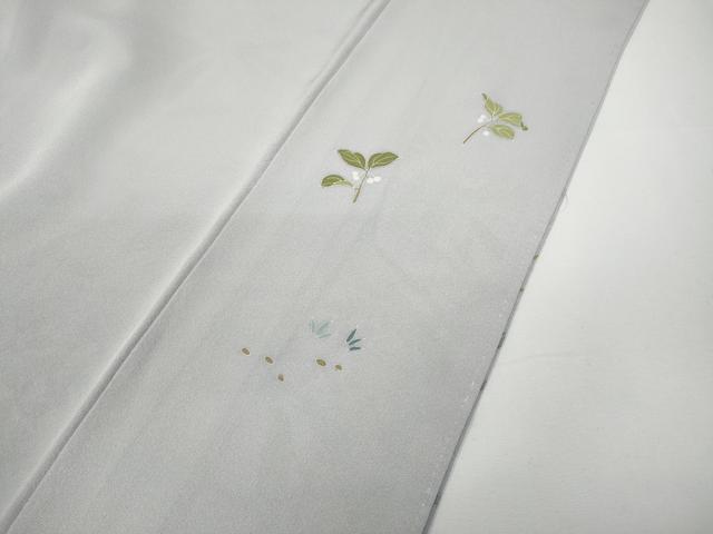 平和屋着物●色留訪問着　友禅　作家物　枝花文　正絹　逸品　CABD7504ut