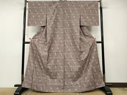 平和屋着物●本場琉球絣　正絹　逸品　未使用　CABD7505ut