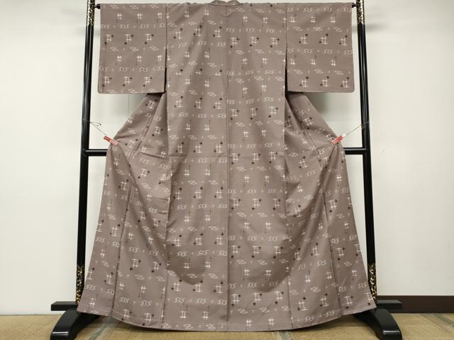 平和屋着物●本場琉球絣　正絹　逸品　未使用　CABD7505ut