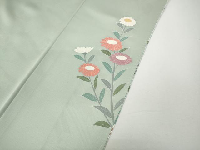 平和屋着物●訪問着　友禅　枝花文　暈し染め　正絹　逸品　CABD7507ut