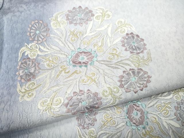平和屋着物●色留訪問着　刺繍　正倉院花文　暈し染め　やまと誂製　ロング丈　正絹　逸品　CABD7515ut