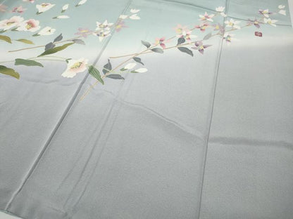 平和屋着物●訪問着　作家物　枝花文　暈し染め　正絹　逸品　CABD7524ut