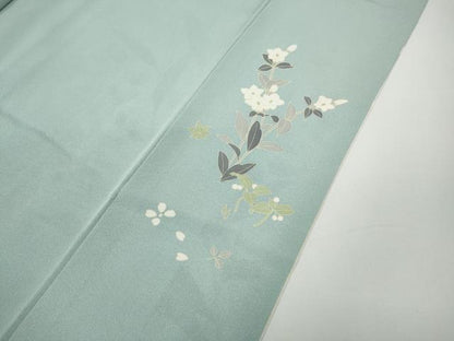 平和屋着物●訪問着　作家物　枝花文　暈し染め　正絹　逸品　CABD7524ut