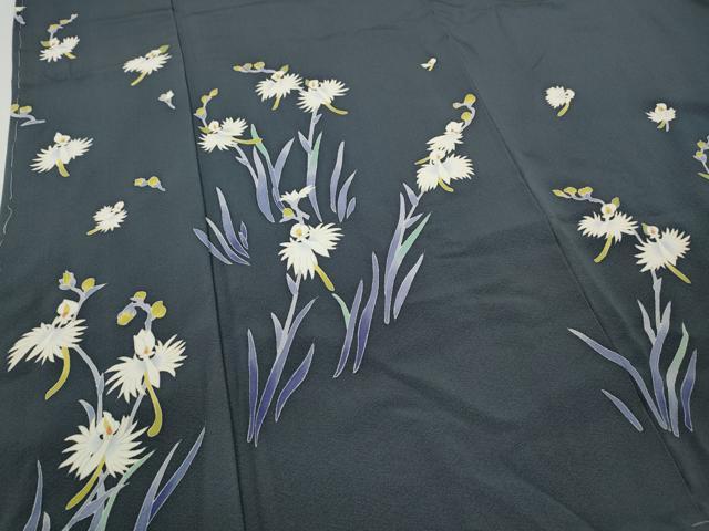 平和屋着物●加賀友禅　小林喜代美　訪問着　サギ草　さが美扱い　証紙付き　正絹　逸品　未使用　CABD7527ut