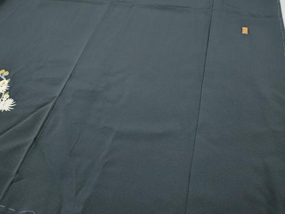 平和屋着物●加賀友禅　小林喜代美　訪問着　サギ草　さが美扱い　証紙付き　正絹　逸品　未使用　CABD7527ut