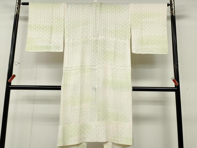 平和屋着物●長襦袢　無双仕立て　麻の葉地紋　正絹　逸品　CABD7534ut