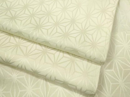 平和屋着物●長襦袢　無双仕立て　麻の葉地紋　正絹　逸品　CABD7534ut