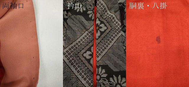 平和屋着物●本場大島紬　龍郷絣　吉祥花文　正絹　逸品　CABD7537ut